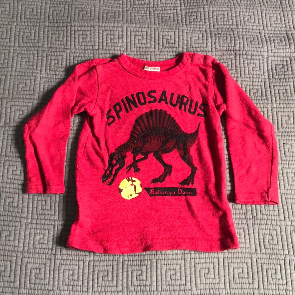 🦖guc bitz kids l/s dinosaur tee